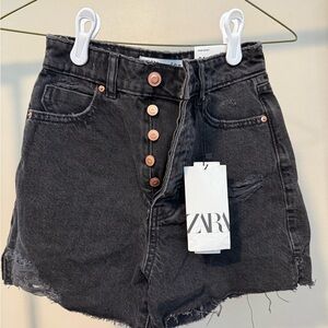 Zara Charcoal Women's Jean Shorts